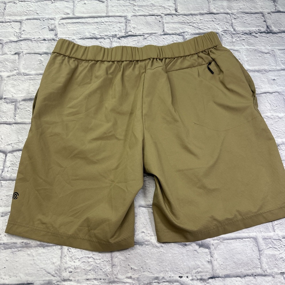 Champion Mens XL Khaki Tan Grid Texture Athletic Hiking Shorts 99185-4W5 - Picture 12 of 14